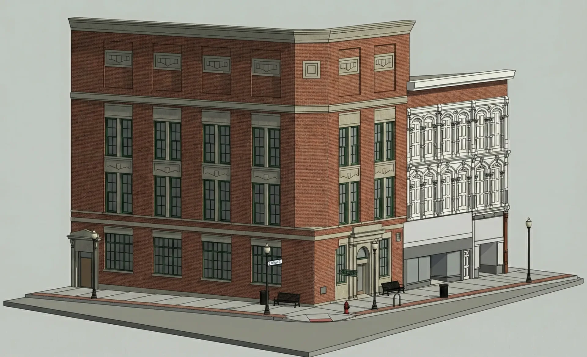 Bank Building - Revit Model by ZEALOT Reality Capture